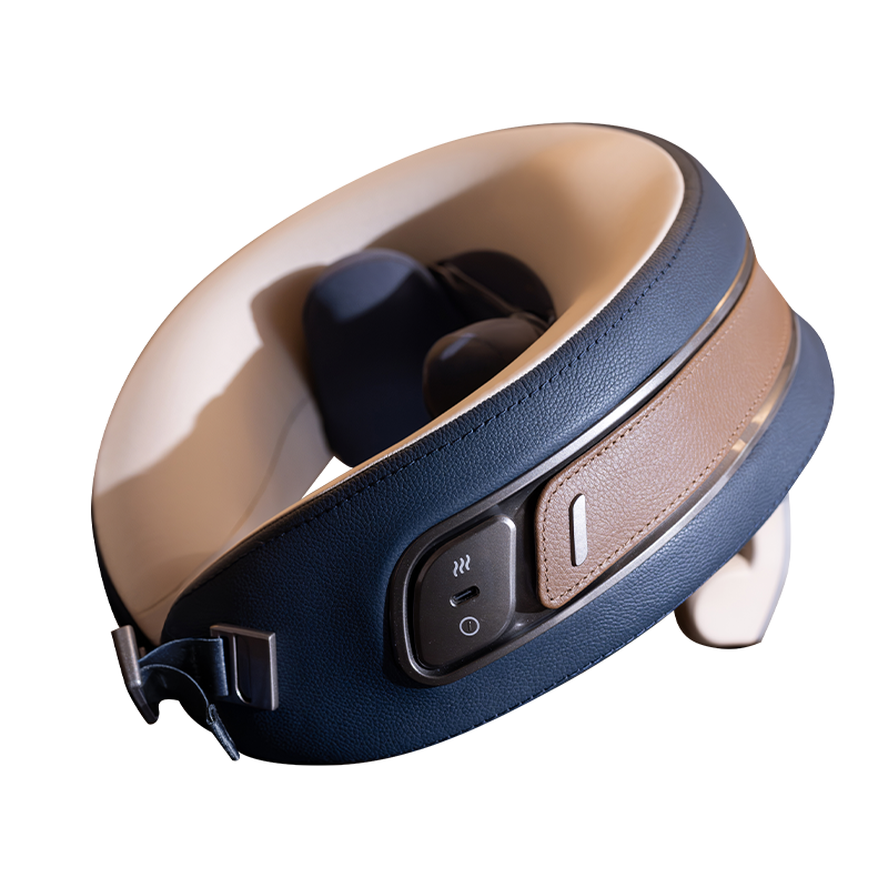 Dolores Ultra shoulder and neck massager in navy and warm tan